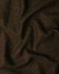 Boiled Pure Wool Jersey Fabric - Chocolate Brown