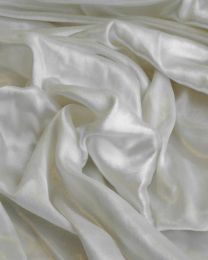 Silk Blend Velvet Fabric - Ivory