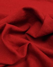 Linen & Cotton Blend Fabric - Crimson