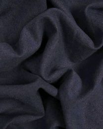 Linen & Cotton Blend Fabric - Navy