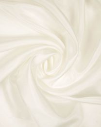 Plain Silk Habotai Fabric - White