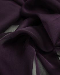 Polyester Chiffon Fabric - Aubergine