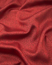 Jacquard Lining Fabric  - Tiny Cheetah Red