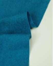 Boiled Wool Blend Jersey Fabric - Marine Blue