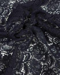 Fine Lace Fabric - Navy