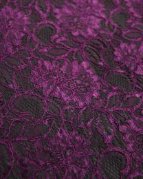 Corded Lace Fabric - Lupin