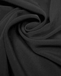 Luxury Crepe Fabric - Black