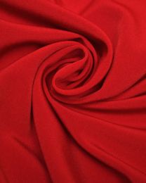 Luxury Crepe Fabric - Red