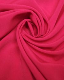 Luxury Crepe Fabric - Cerise