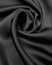 Luxury Crepe Back Satin Fabric - Black