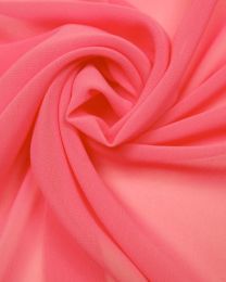 Luxury Polyester Georgette Fabric - Candy Pink