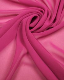 Luxury Polyester Georgette Fabric - Fuchsia
