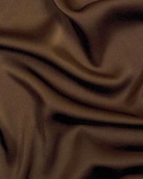 Liquid Satin Fabric - Chocolate Brown