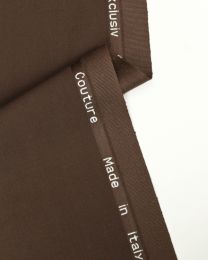 Italian Wool Suiting Fabric - Chocolate