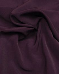 Luxury Crepe Fabric - Aubergine