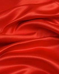 Polyester Duchesse Satin Fabric - Tomato Red