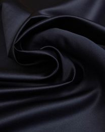 Polyester Duchesse Satin Fabric - Navy