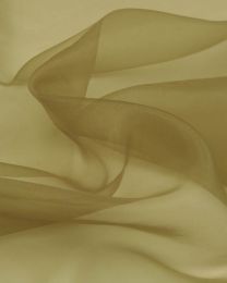 Polyester Organza Fabric - Khaki