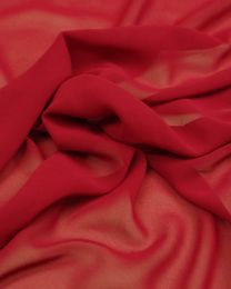 Polyester Chiffon Fabric - Cherry Red