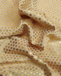 Polyester Jersey Fabric - Gold Spots