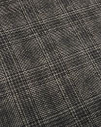 Wool Blend Fabric - Glen Plaid Charcoal