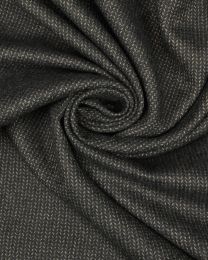 Wool Herringbone Suiting Fabric - Chocolate Brown