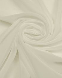 Polyester Georgette Fabric - White