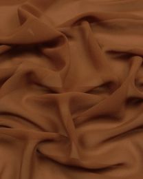 Polyester Georgette Fabric - Brown