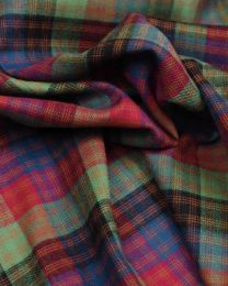 Brushed Cotton Flannel Fabric - Montague Tartan