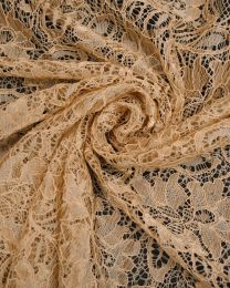 Corded Lace Fabric - Gold
