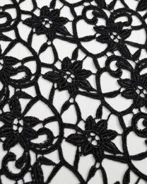 Guipure Lace Fabric - Floral Scroll