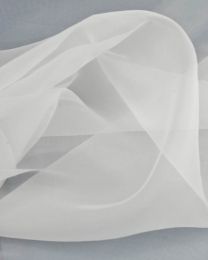 Polyester Crystal Organza Fabric - White