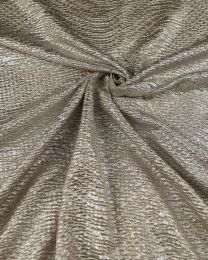 Polyester Crinkle Knit Fabric -  Gold