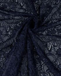 Corded Lace Fabric - Arabian Blue