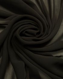 Luxury Polyester Chiffon Fabric - Black