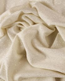 Polyester Jersey Fabric - Ivory Sparkle