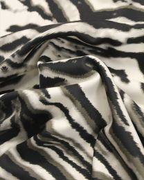 Scuba Jersey Fabric - Zebra Print