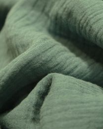 Cotton Double Gauze Fabric - Persian Green