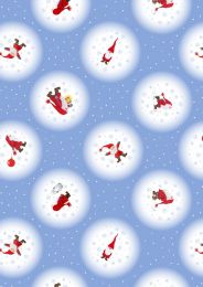 Christmas Patchwork Fabric - Keep Believing - Tomte Snowball