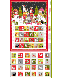 Christmas Advent Calendar Panel - Yappy Christmas!