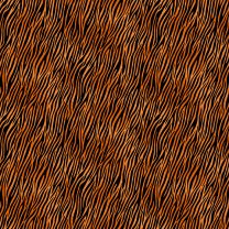 Patchwork Cotton Fabric - Around the World - Tiger 