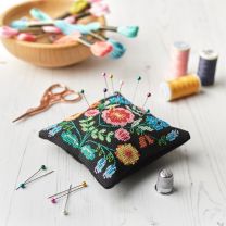 Anchor Cross Stitch Kit - Maggie Magoo - Folk Pin Cushion