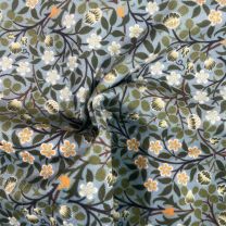Velvet Fabric - William Morris - Clover Mural