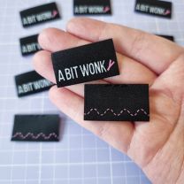 Woven Sew In Labels - A Bit Wonky - 8 Pack