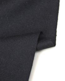Wool Blend Suiting Fabric - Black