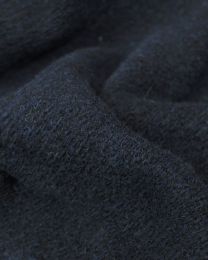 Heavy Wool Knit Fabric - Navy