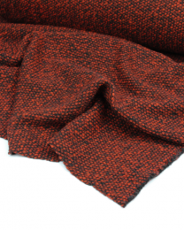 Boucle Knit Coating Fabric - Rust
