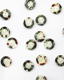 Button - Art Sprinkle - 15mm