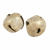 Jingle Bells - 30mm - Frosted Gold