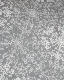 Christmas Teflon Tablecloth Fabric - Snowflake Sparkle